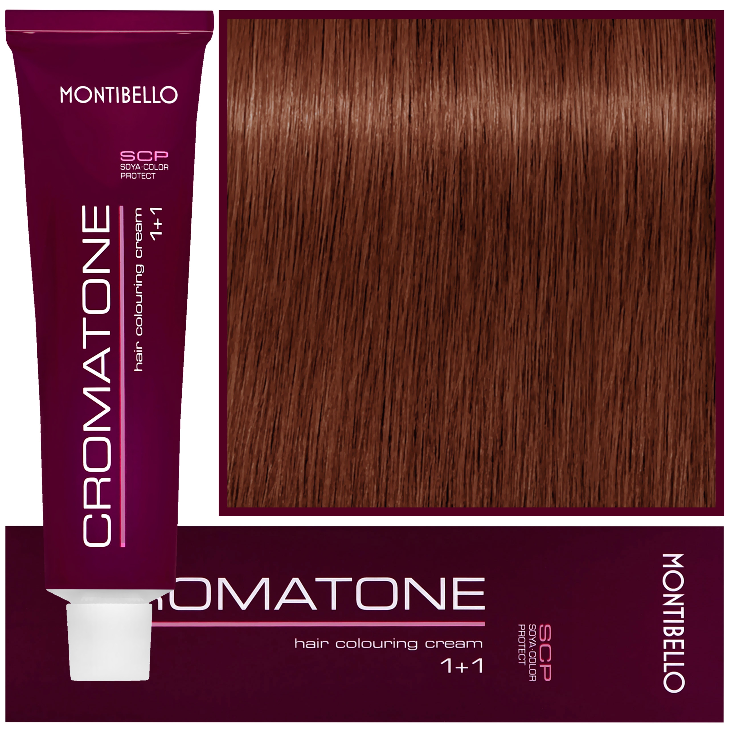 Montibello Cromatone - profesjonalna farba do trwałej koloryzacji, 60ml 5,4 | Jasny Miedziany Brąz