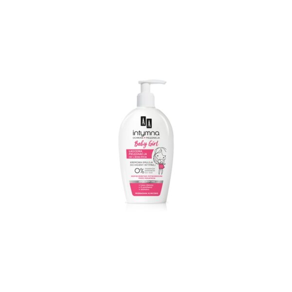 AA Intymna Baby Girl 0% Emulsja do higieny intymnej od 1. roku życia dozownik 300 ml