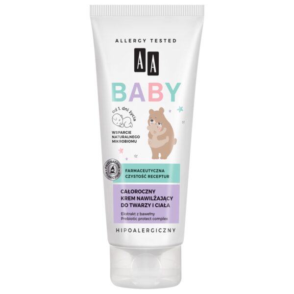 AA BABY Całoroczny krem nawilżający do twarzy i ciała 75 ml