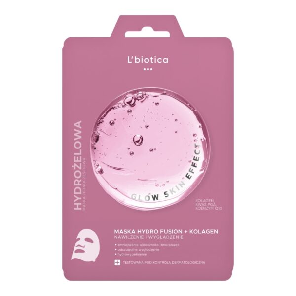 L'BIOTICA PGA Hydro Fusion Hydrożelowa maska do twarzy z kolagenem 1 szt.