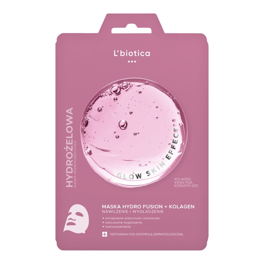 L'BIOTICA PGA Hydro Fusion Hydrożelowa maska do twarzy z kolagenem 1 szt.
