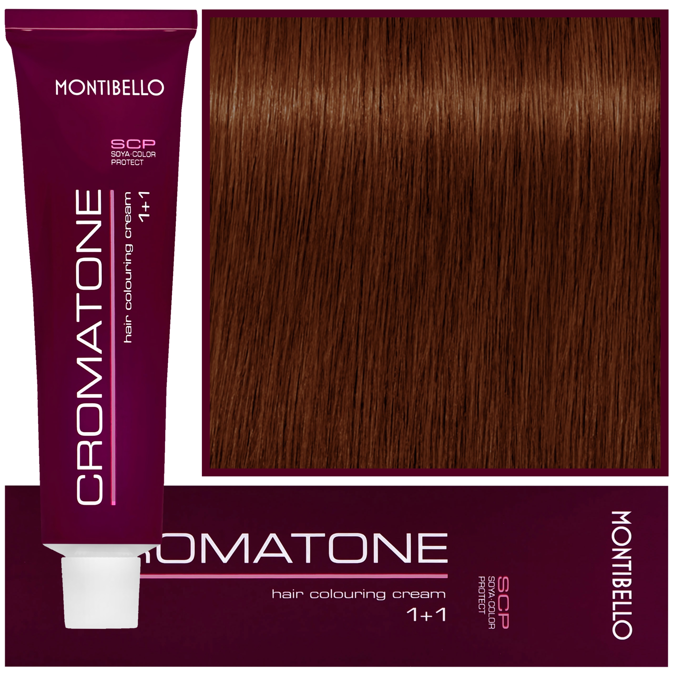 Montibello Cromatone - profesjonalna farba do trwałej koloryzacji, 60ml 7,43 | Średni Miedziany Złoty Blond