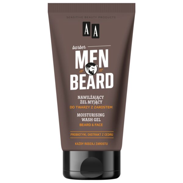 AA MEN Beard Nawilżający żel myjący do twarzy z zarostem 150 ml