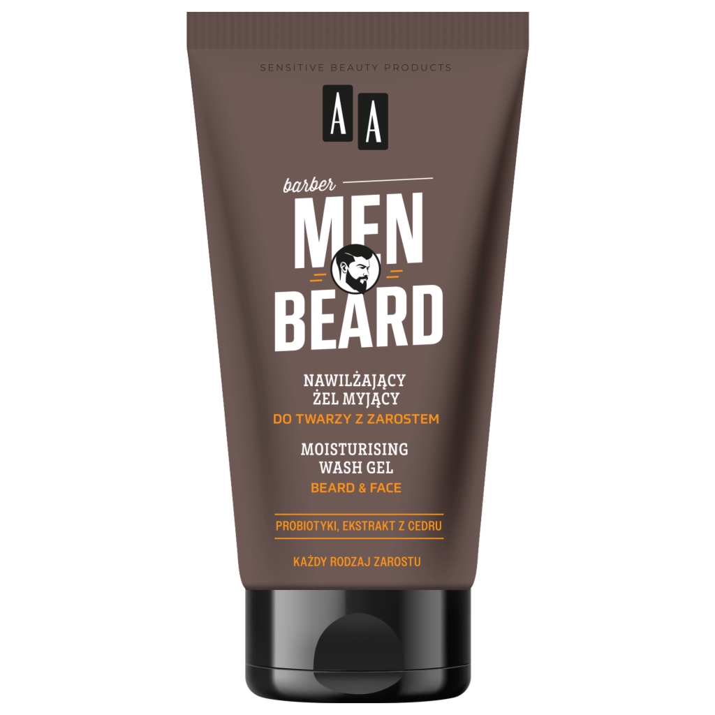 AA MEN Beard Nawilżający żel myjący do twarzy z zarostem 150 ml