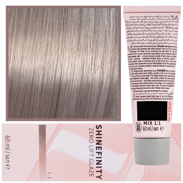 Wella Shinefinity Zero Lift Glaze - profesjonalna farba do włosów, 60ml 07/0 | Naturalne Owsiane Mleko