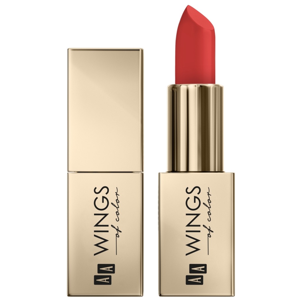 AA WINGS OF COLOR Creamy Care Pomadka Pielęgnująca 08 Poppy Red 3,5 g