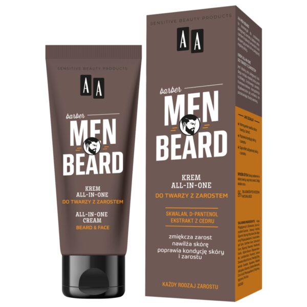 AA MEN Beard Krem all-in-one do twarzy z zarostem 50 ml