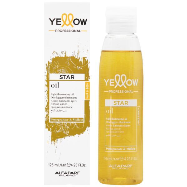 Alfaparf Yellow Star Oil – nabłyszczający olejek do włosów pozbawionych blasku, 125ml