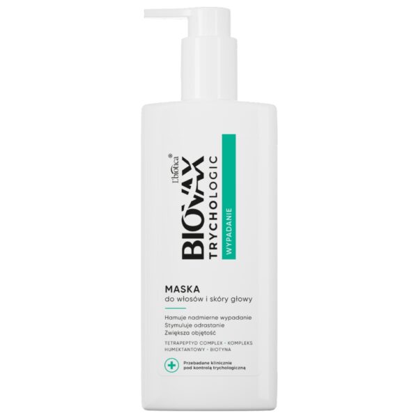 BIOVAX Trychologic Wypadanie Maska do włosów i skóry głowy 200 ml