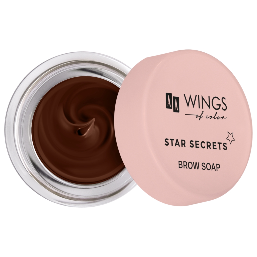 AA WINGS OF COLOR Star Secrets Mydło Do Brwi Brown 10 g