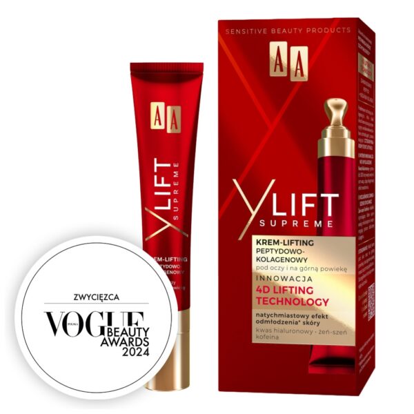 AA Y Lift Supreme Krem-lifting pepetydowo-kolagenowy pod oczy i na górną powiekę 15 ml
