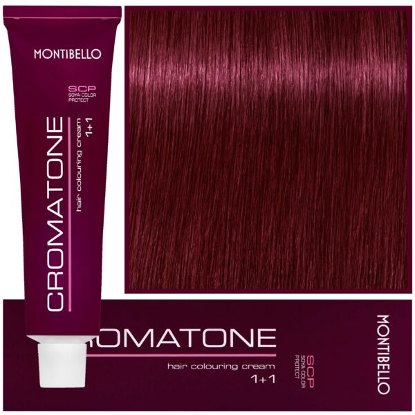 Montibello Cromatone - profesjonalna farba do trwałej koloryzacji, 60ml 7,77 | Średni Intensywny Czerwony Blond