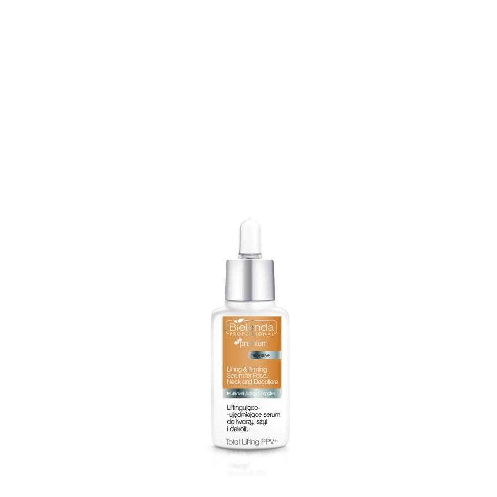 Liftingująco‑ujędrniające serum do twarzy, szyi i dekoltu Bielenda TOTAL Lifting PPV 30 ml