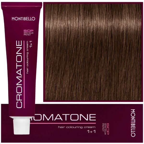 Montibello Cromatone - profesjonalna farba do trwałej koloryzacji, 60ml 7,60 | Średni Brązowy Naturalny Blond