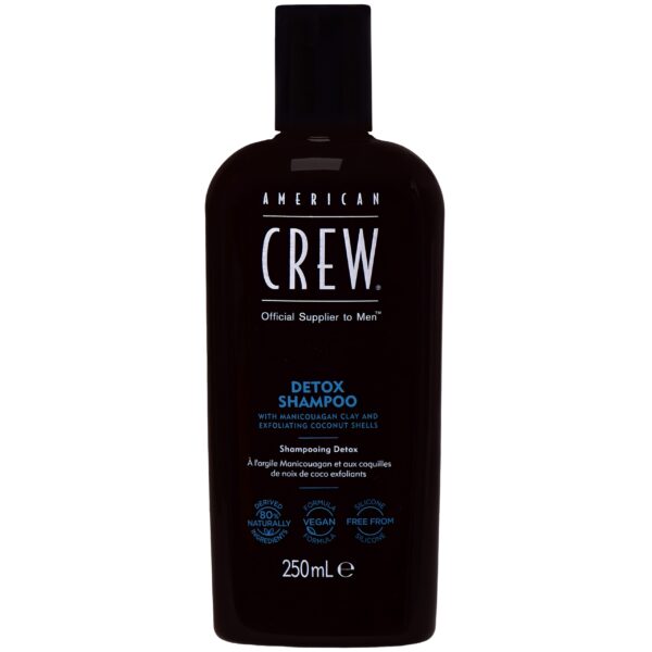 American Crew Detox - oczyszczający szampon do włosów z tendencją do przetłuszczania, 250ml