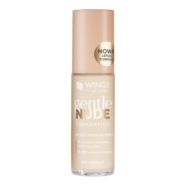AA WINGS OF COLOR Gentle Nude Foundation Kryjący podkład-serum 402 Vanilla 30 ml