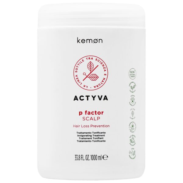 Kemon Actyva P-Factor Scalp – kuracja przeciw wypadaniu włosów, 1000 ml