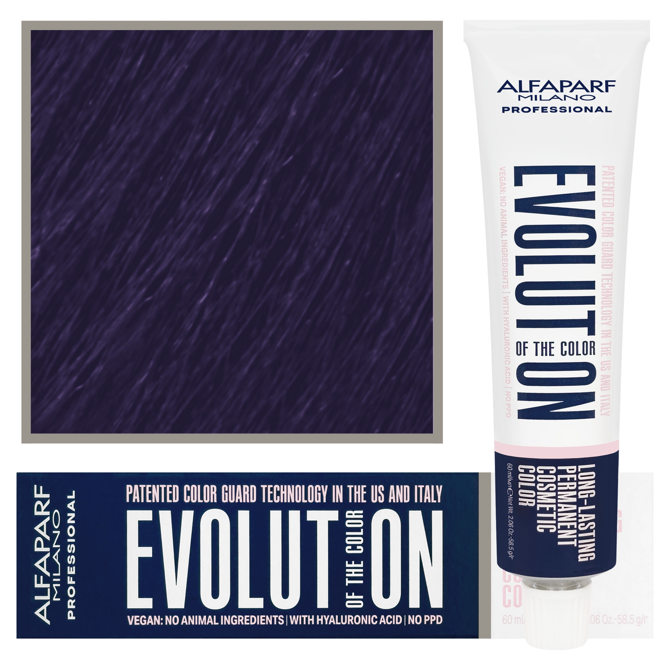 Alfaparf Evolution - wegańska farba do koloryzacji włosów, 60ml 2000 | Fioletowy