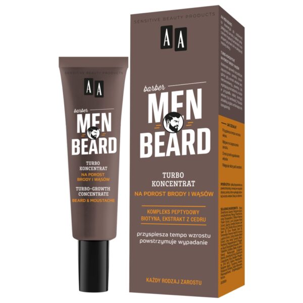 AA MEN Beard Turbo-koncentrat na porost brody i wąsów 30 ml