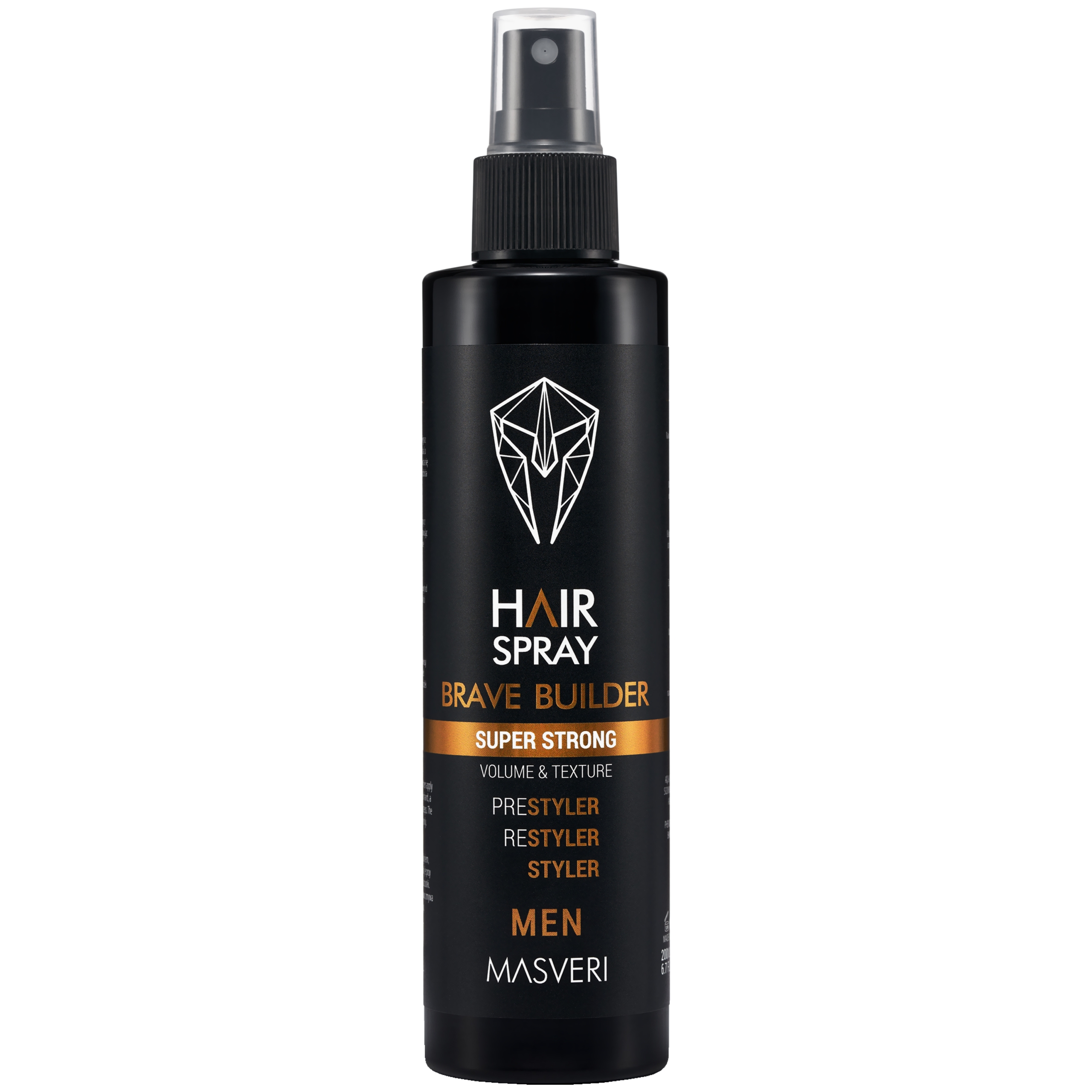 Masveri Hair Spray Brave Builder Super Strong – supermocny lakier do włosów, 200ml