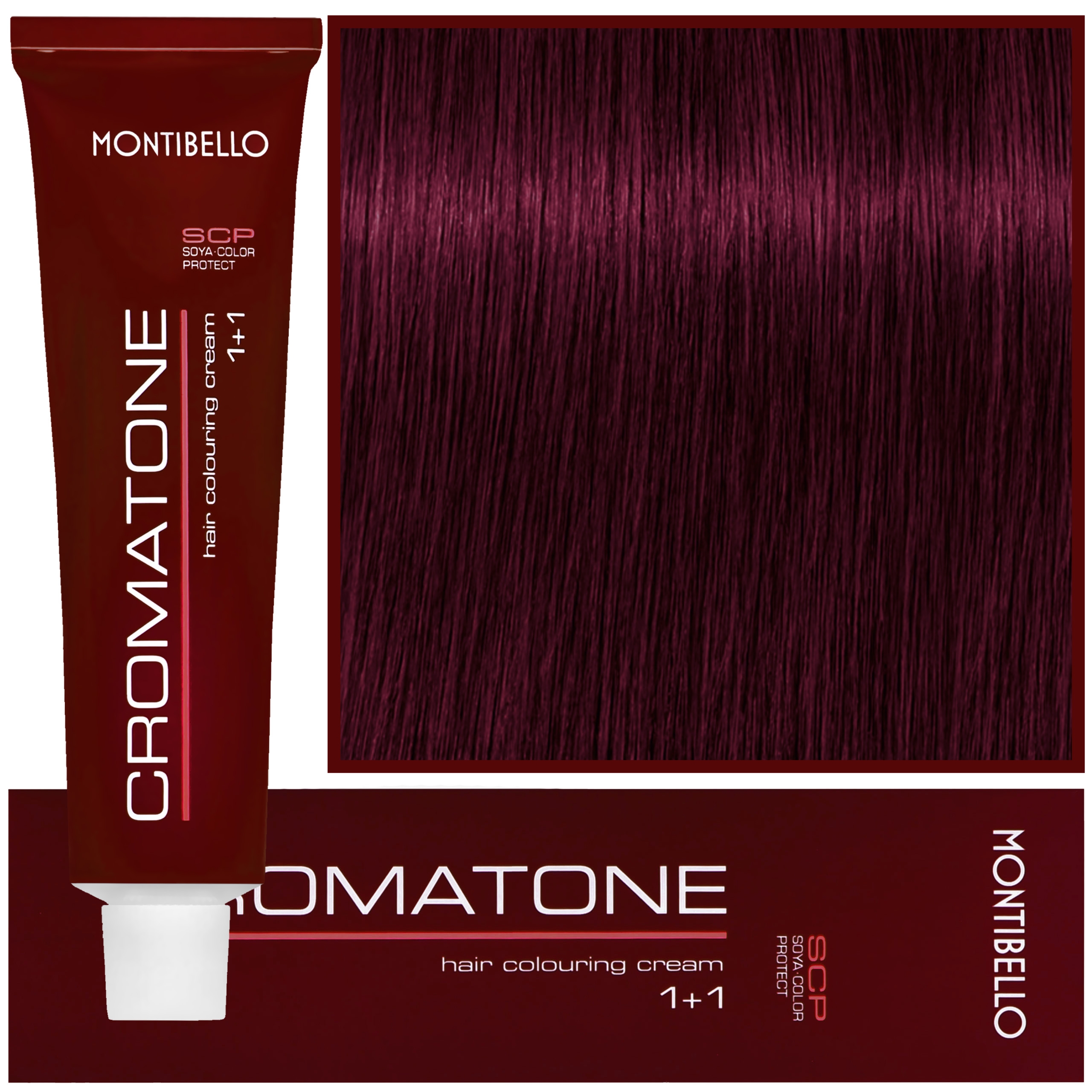 Montibello Cromatone - profesjonalna farba do trwałej koloryzacji, 60ml X 88 | Ekstremalnie Intensywny Fioletowy