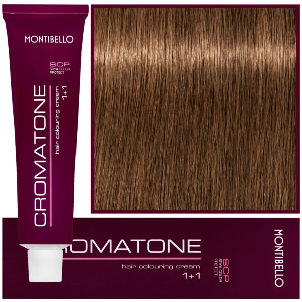 Montibello Cromatone - profesjonalna farba do trwałej koloryzacji, 60ml 7,31 | Średni Złoty Popielaty Blond