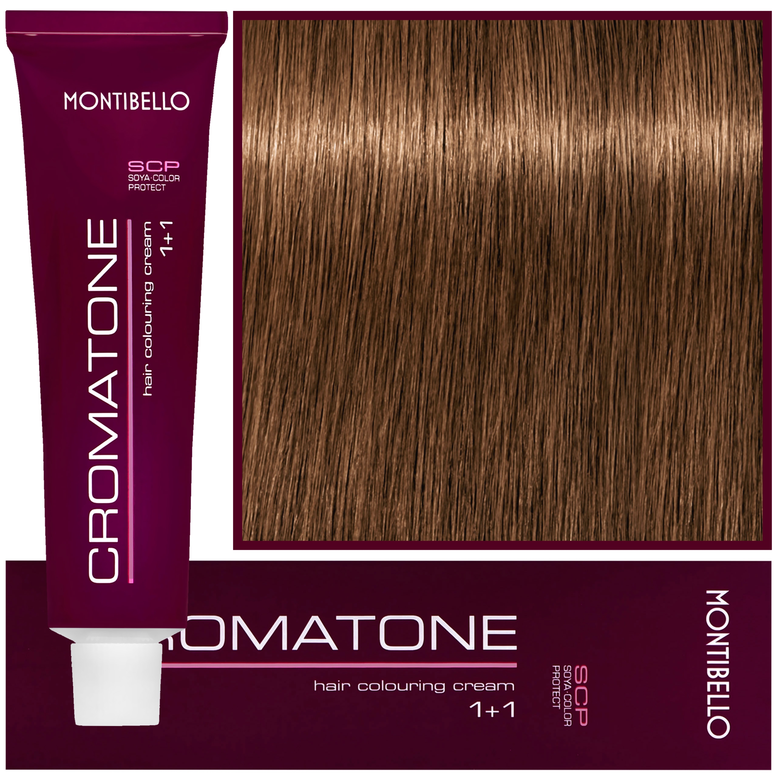 Montibello Cromatone - profesjonalna farba do trwałej koloryzacji, 60ml 7,31 | Średni Złoty Popielaty Blond
