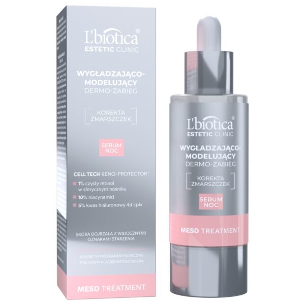L'BIOTICA Estetic Clinic MESO Treatment Wygładzająco-modelujący dermo zabieg serum noc 30 ml