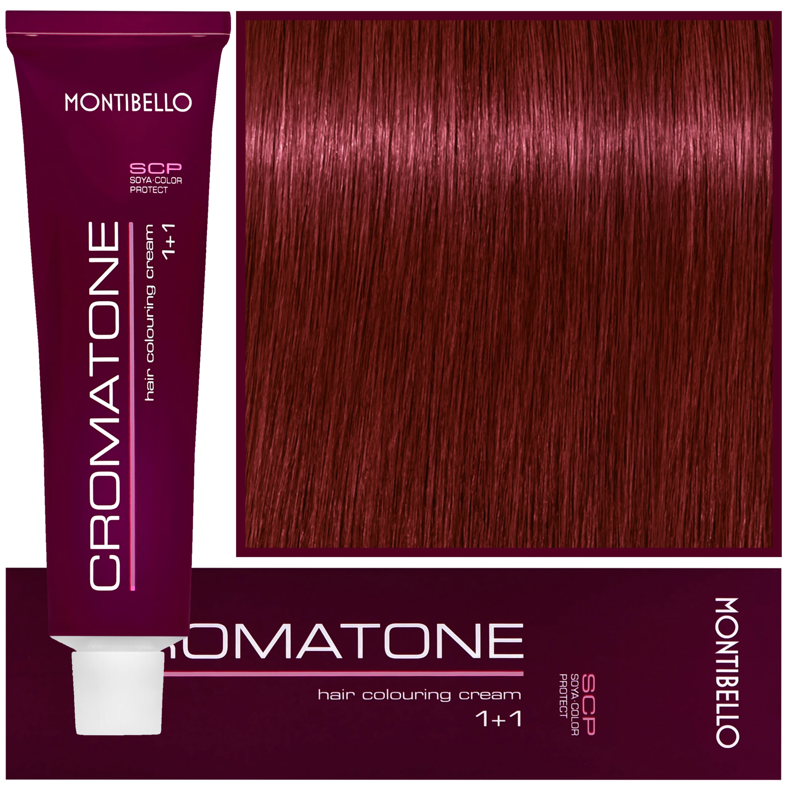 Montibello Cromatone - profesjonalna farba do trwałej koloryzacji, 60ml 7,7 | Średni Czerwony Blond