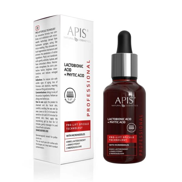 Kwas laktobionowy + kwas fitowy z mikroigiełkami - Apis Pro-Lift Spicule Technology - 30 ml