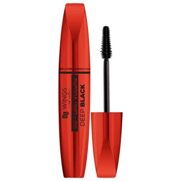 AA WINGS OF COLOR No Limit Volume Deep Black Pogrubiający tusz do rzęs głęboka czerń 6 g
