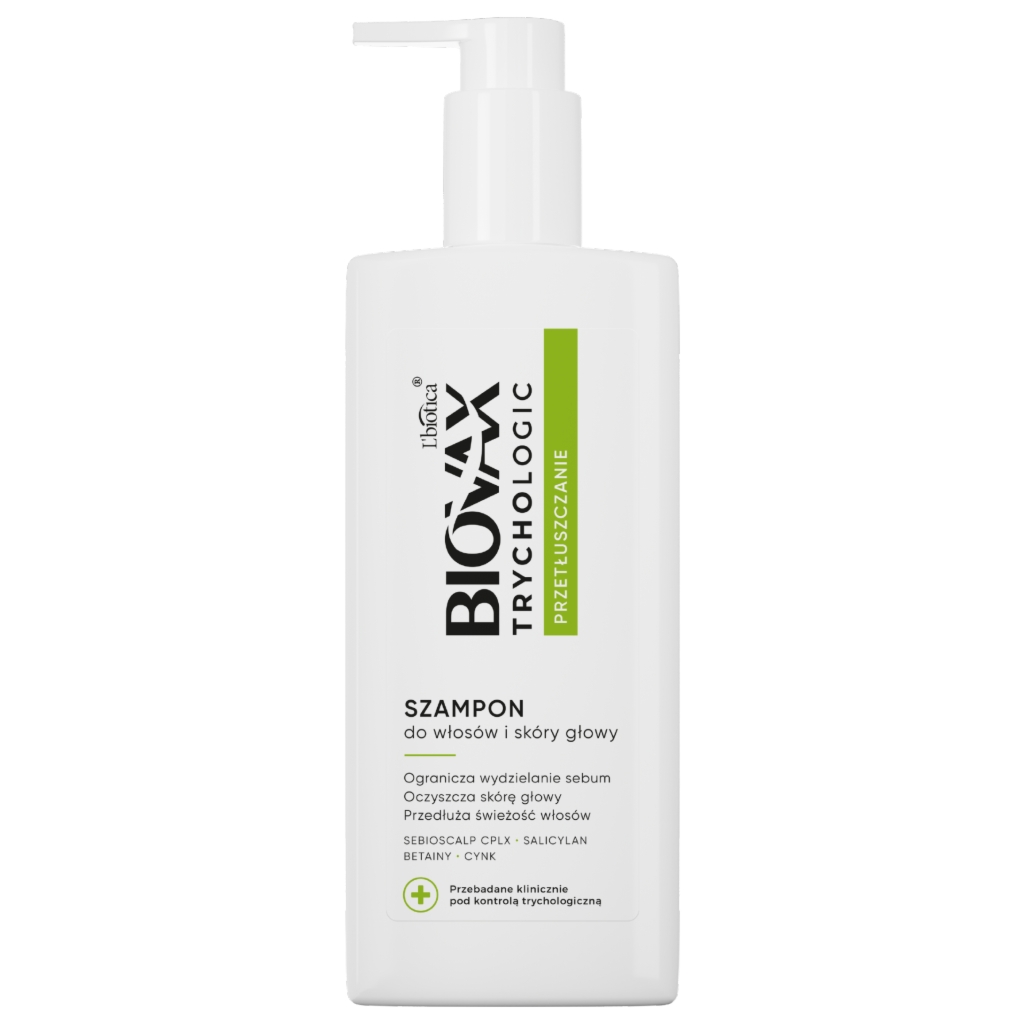 BIOVAX Trychologic Przetłuszczanie Szampon do włosów i skóry głowy 200 ml