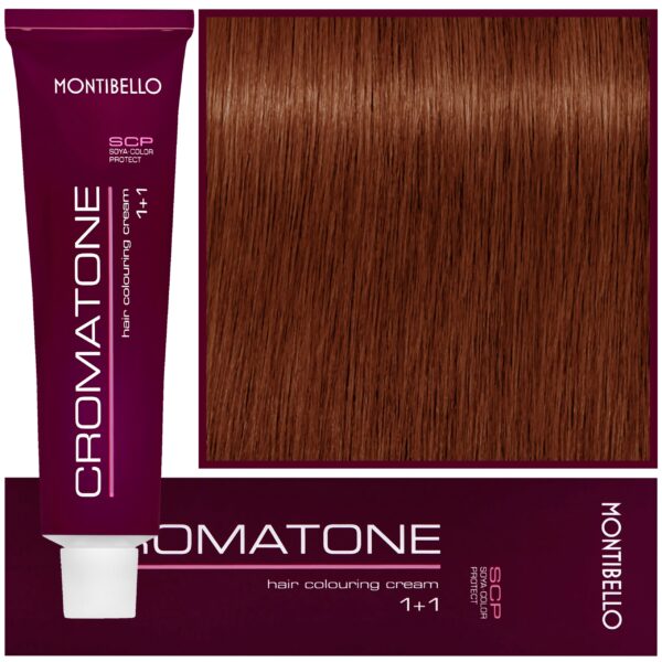 Montibello Cromatone - profesjonalna farba do trwałej koloryzacji, 60ml 6,4 | Ciemny Miedziany Blond