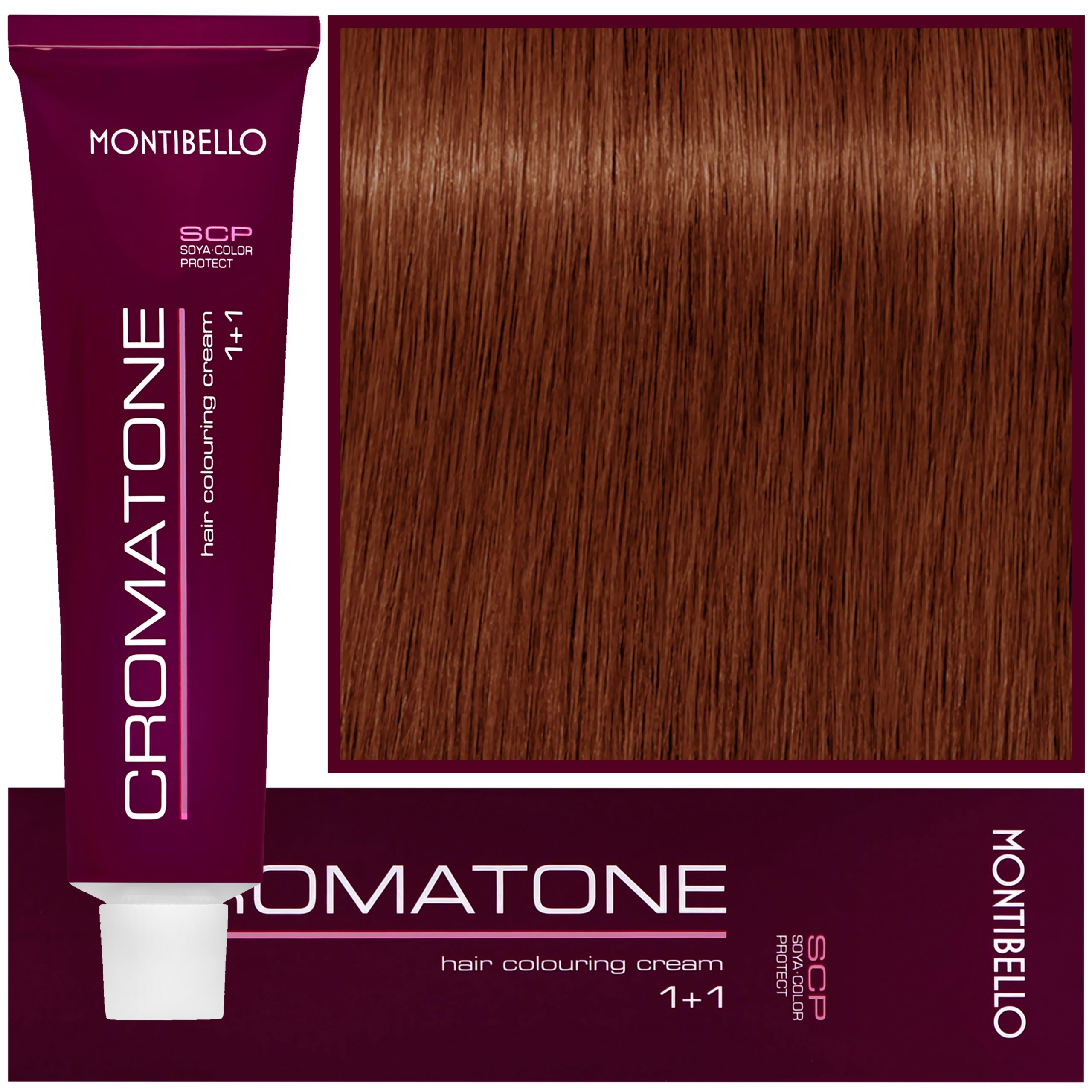 Montibello Cromatone - profesjonalna farba do trwałej koloryzacji, 60ml 6,4 | Ciemny Miedziany Blond