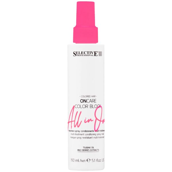 Selective OnCare Color Block All in One – odżywcza maska w sprayu do włosów farbowanych, 150ml