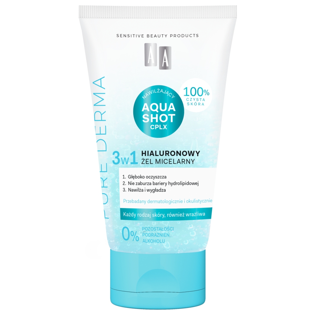 AA Pure Derma Hialuronowy żel micelarny 3 w 1 150 ml