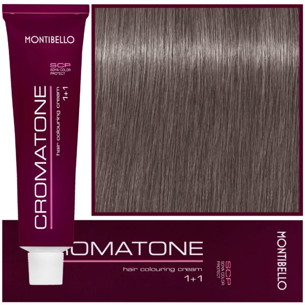 Montibello Cromatone - profesjonalna farba do trwałej koloryzacji, 60ml 8,11 | Jasny Intensywny Popielaty Blond
