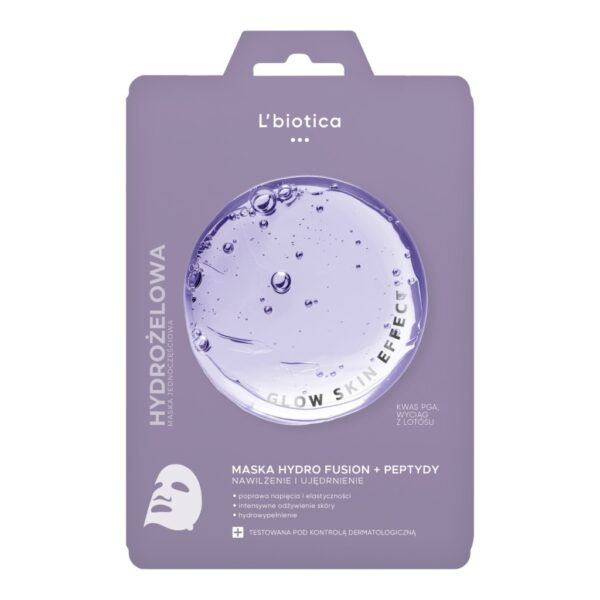 L'BIOTICA PGA Hydro Fusion Hydrożelowa maska do twarzy z peptydami 1 szt.