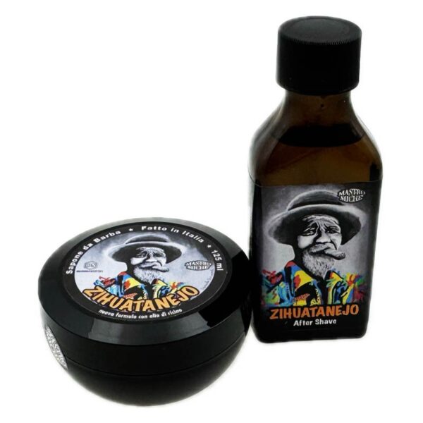 Mastro Miche Zihuatanejo Set zestaw do golenia mydło w tyglu i aftershave