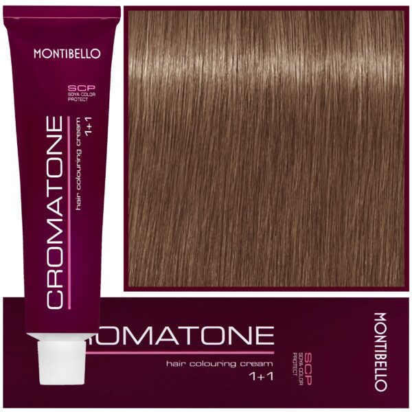 Montibello Cromatone - profesjonalna farba do trwałej koloryzacji, 60ml 8,13 | Jasny Popielaty Złoty Blond