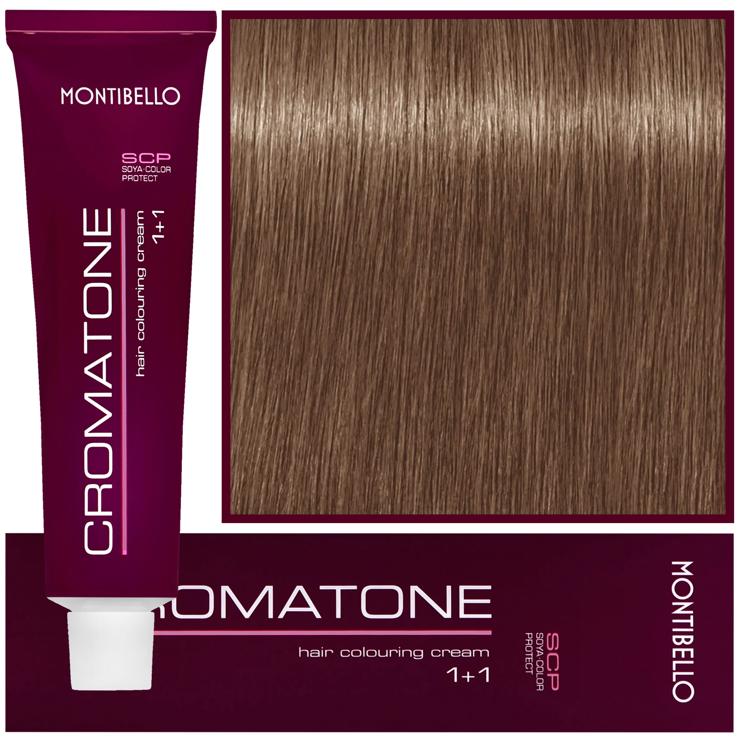 Montibello Cromatone - profesjonalna farba do trwałej koloryzacji, 60ml 8,13 | Jasny Popielaty Złoty Blond