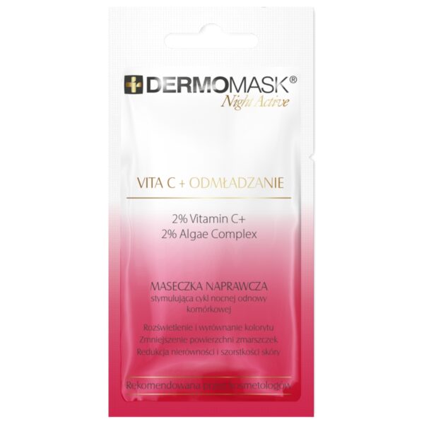 L'BIOTICA Dermomask Night Active Vita C+ Odmładzanie 12 ml