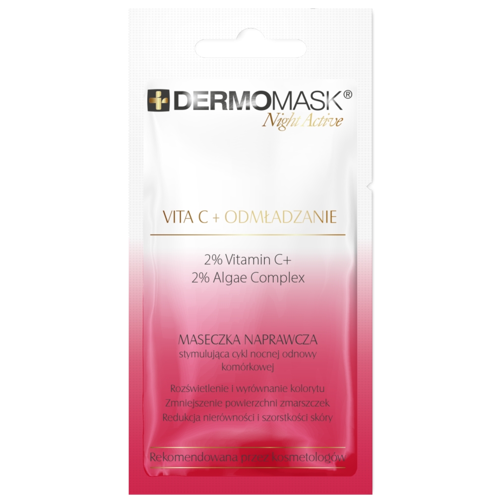 L'BIOTICA Dermomask Night Active Vita C+ Odmładzanie 12 ml