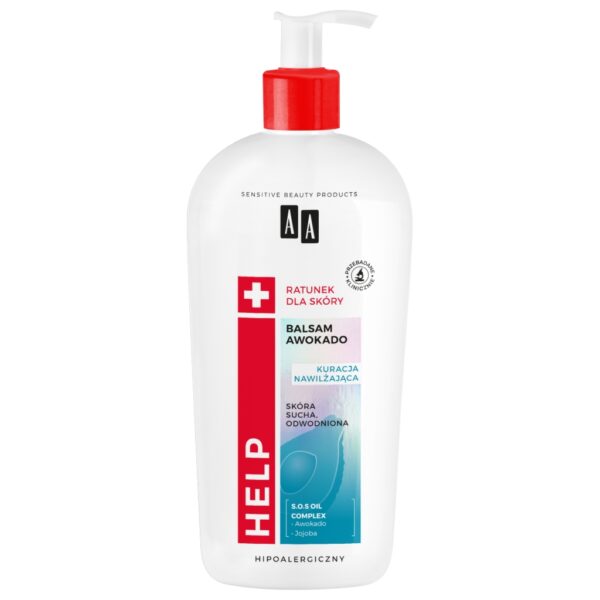 AA HELP NATURAL Balsam do ciała odżywienie dla skóry suchej avocado 400 ml