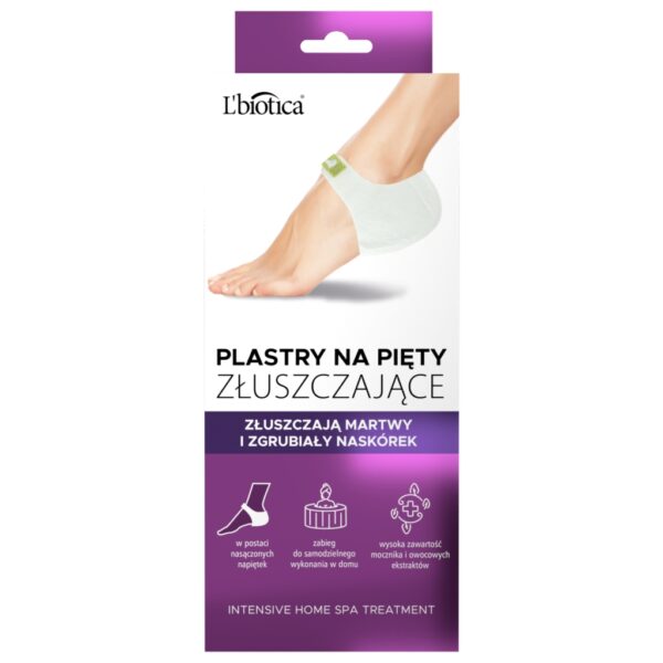 L'BIOTICA Złuszczające plastry na pięty 1 para