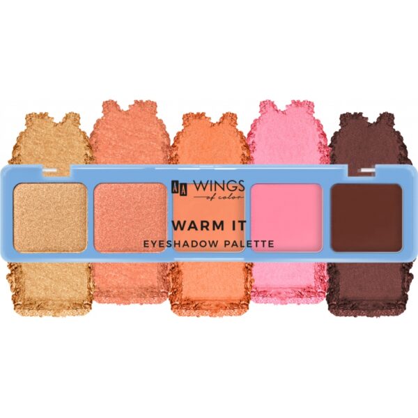 AA WINGS OF COLOR warm It eyeshadow palette 5*1,45 g