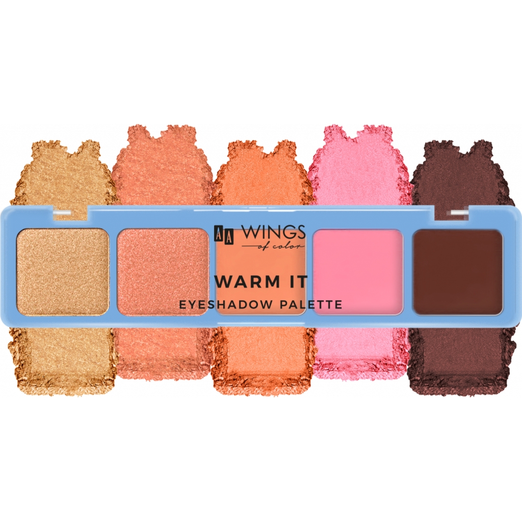 AA WINGS OF COLOR warm It eyeshadow palette 5*1,45 g