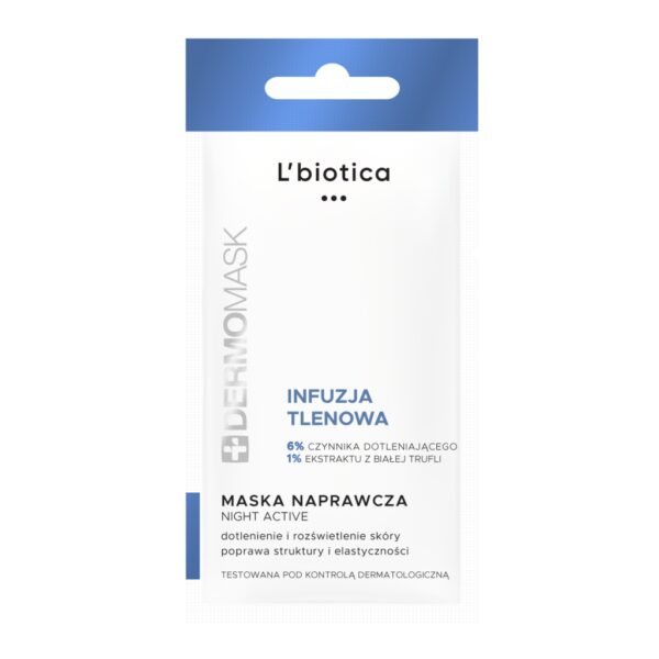 L'BIOTICA Dermomask Night Active Infuzja Tlenowa 12 ml