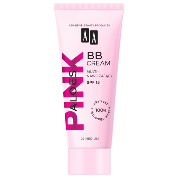AA Aloes Pink Multinawilżający Krem BB 02 Medium 30 ml