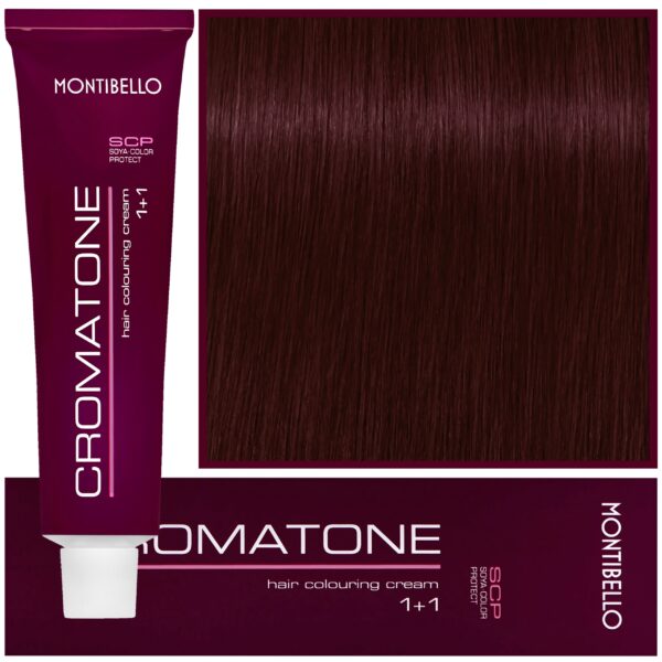 Montibello Cromatone - profesjonalna farba do trwałej koloryzacji, 60ml 5,7 | Jasny Czerwony Brąz
